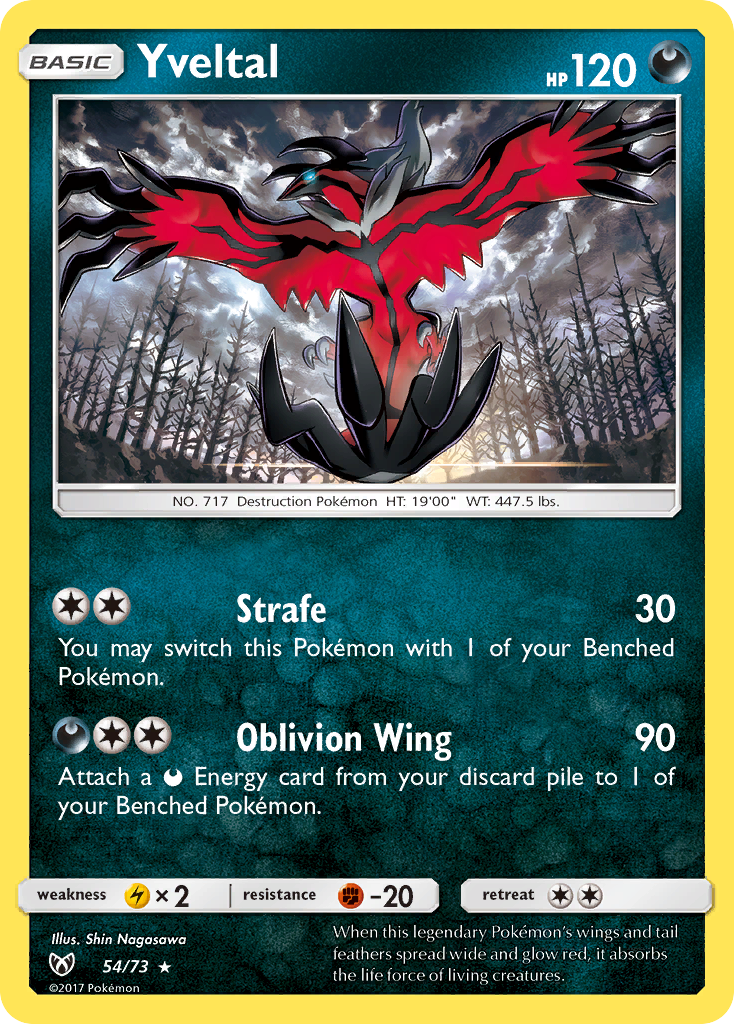 Yveltal (54/73) [Sun & Moon: Shining Legends] | Chromatic Games