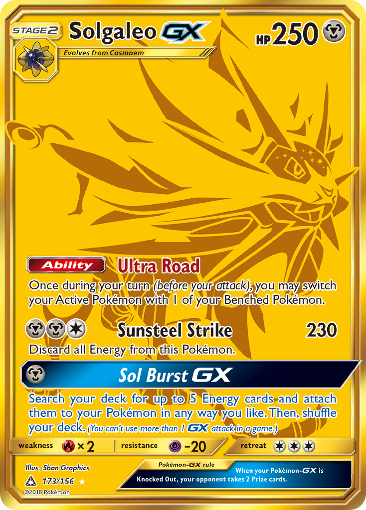 Solgaleo GX (173/156) [Sun & Moon: Ultra Prism] | Chromatic Games