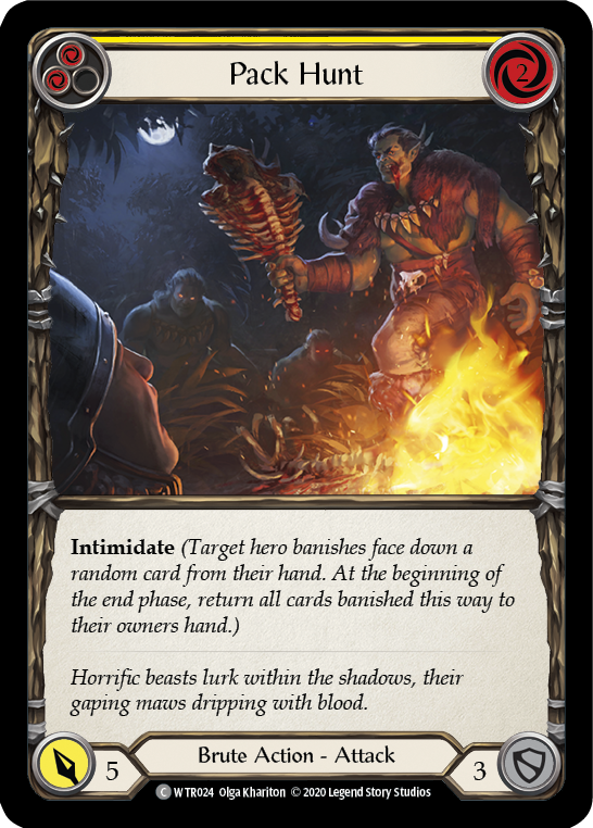Pack Hunt (Yellow) [U-WTR024] (Welcome to Rathe Unlimited)  Unlimited Normal | Chromatic Games