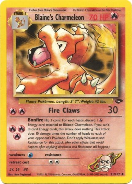 Blaine's Charmeleon (31/132) [Gym Challenge Unlimited] | Chromatic Games