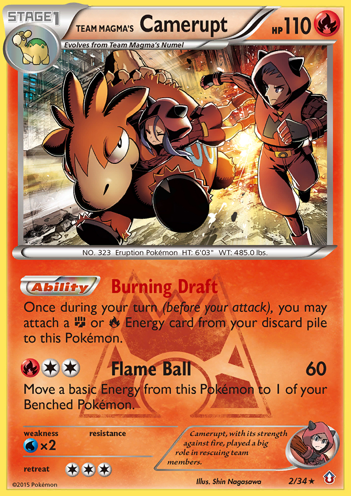 Team Magma's Camerupt (2/34) [XY: Double Crisis] | Chromatic Games