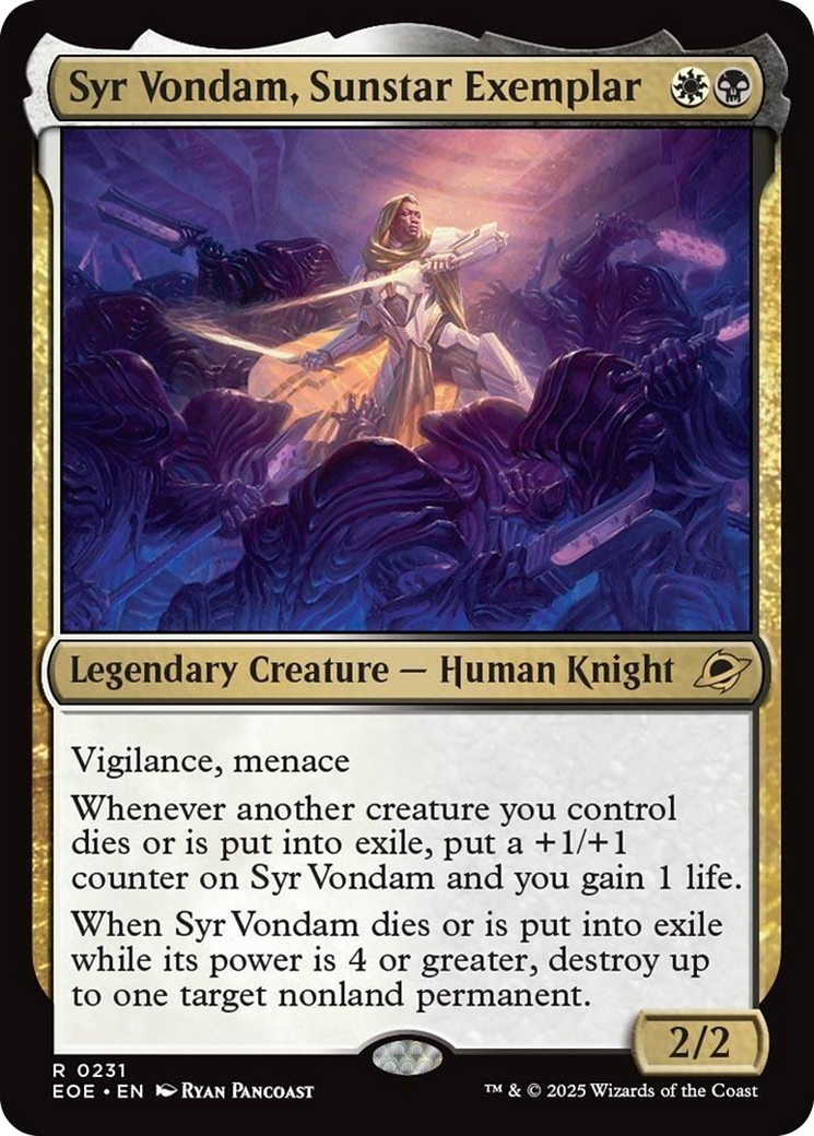 Syr Vondam, Sunstar Exemplar [Edge of Eternities] | Chromatic Games