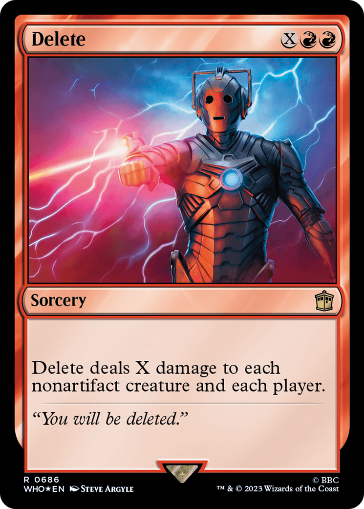 Delete (Surge Foil) [Doctor Who] | Chromatic Games