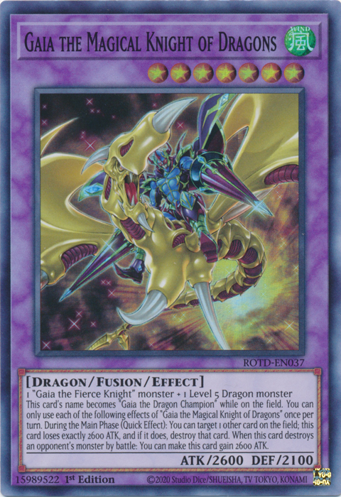 Gaia the Magical Knight of Dragons [ROTD-EN037] Super Rare | Chromatic Games