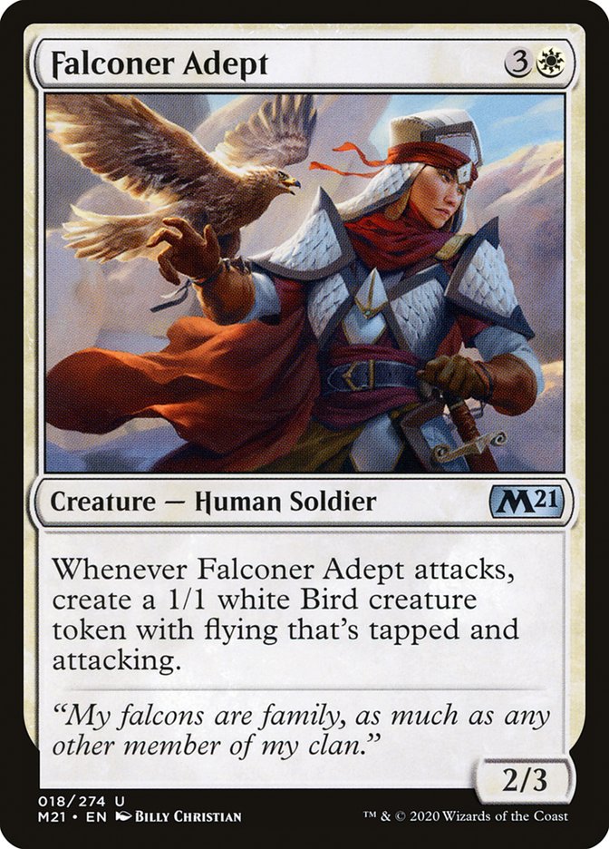 Falconer Adept 18 (Core Set 2021)  | Chromatic Games