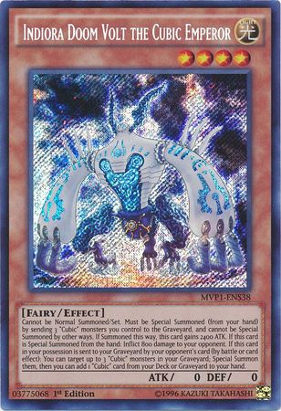 Indiora Doom Volt the Cubic Emperor [MVP1-ENS38] Secret Rare | Chromatic Games