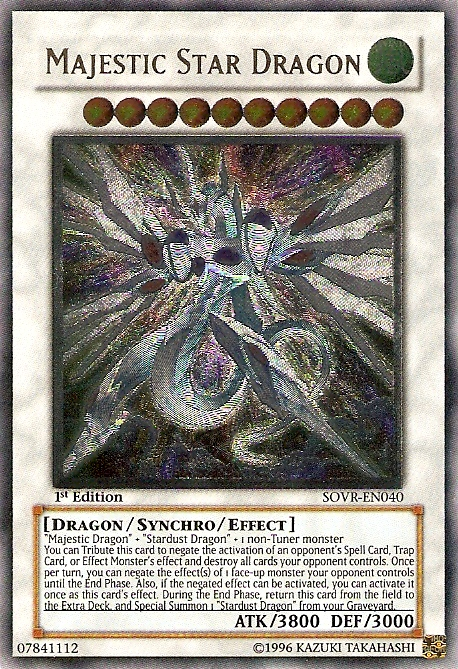 Majestic Star Dragon [SOVR-EN040] Ultimate Rare | Chromatic Games