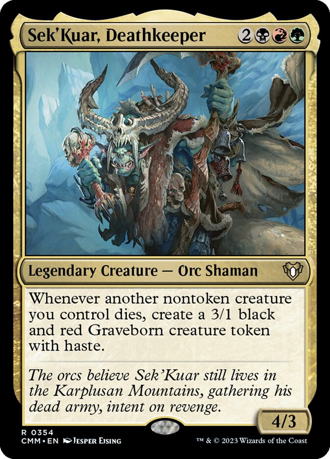 Sek'Kuar, Deathkeeper 354/451 (Commander Masters)  | Chromatic Games