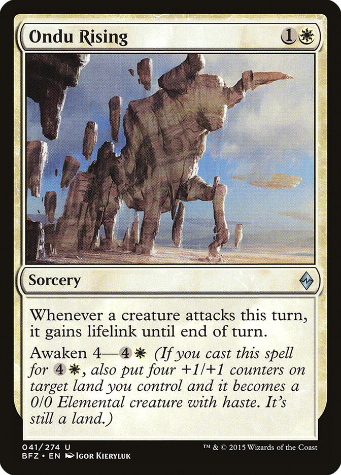 Ondu Rising 41/274 (Battle for Zendikar)  | Chromatic Games