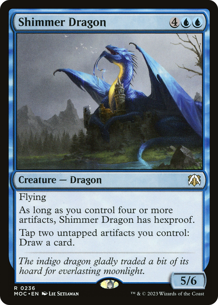 Shimmer Dragon [March of the Machine Commander] | Chromatic Games