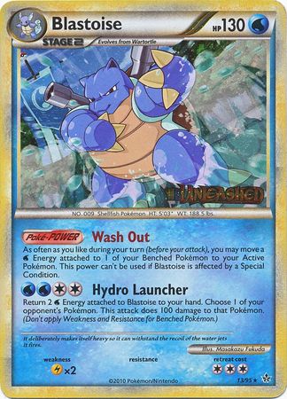 Blastoise (13/95) (Prerelease Promo) [HeartGold & SoulSilver: Black Star Promos] | Chromatic Games