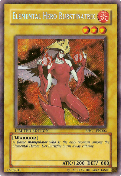 Elemental Hero Burstinatrix [EHC1-EN002] Secret Rare | Chromatic Games