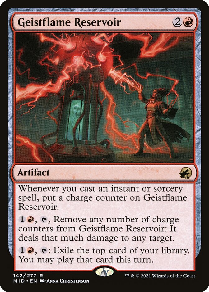 Geistflame Reservoir 142/277 (Innistrad: Midnight Hunt)  | Chromatic Games