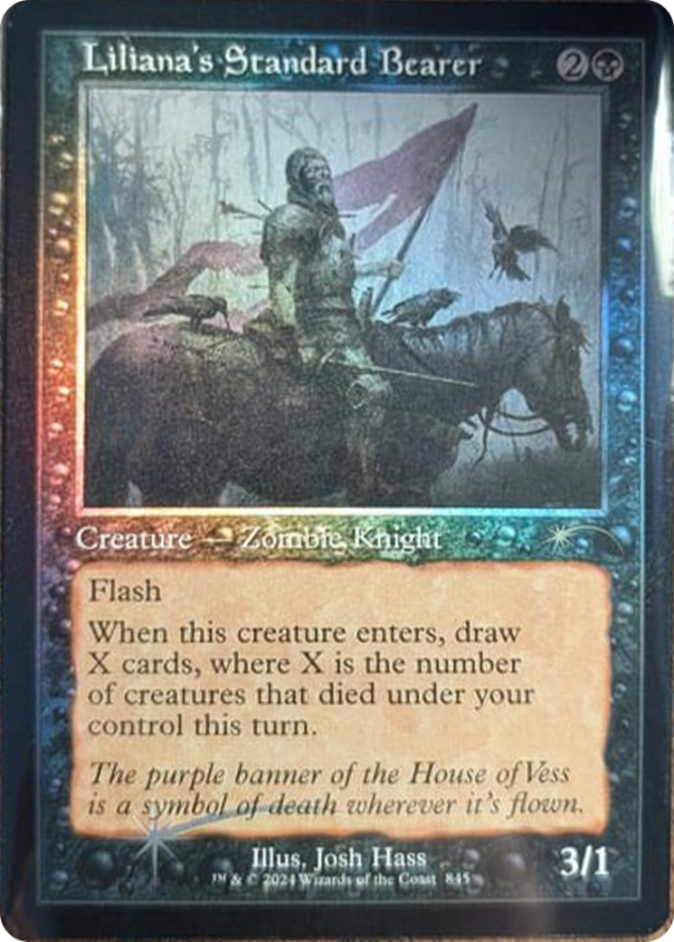 Liliana's Standard Bearer (Retro Frame) [Secret Lair Drop Series] | Chromatic Games