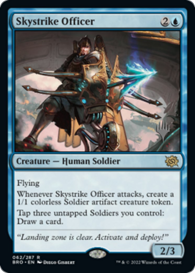 Skystrike Officer (Promo Pack) [The Brothers' War Promos] | Chromatic Games