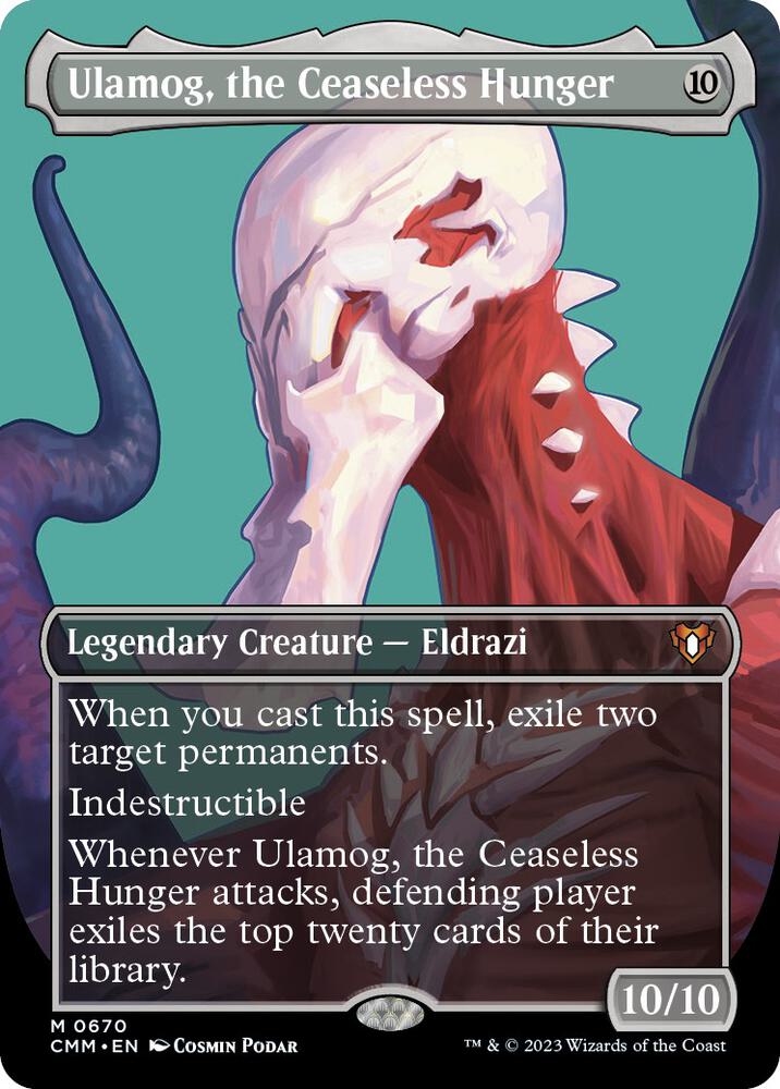 Ulamog, the Ceaseless Hunger 670/451 (Commander Masters)  - Borderless Foil | Chromatic Games