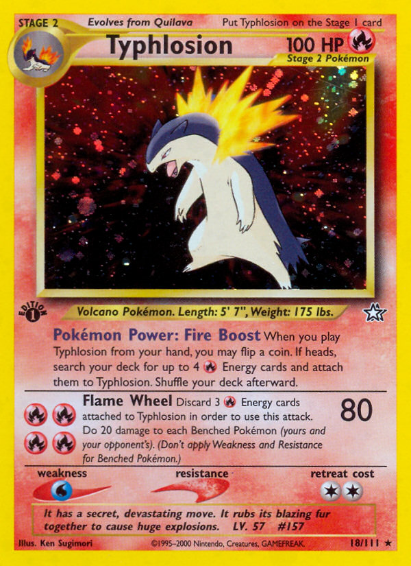 Typhlosion (18/111) [Neo Genesis 1st Edition] | Chromatic Games