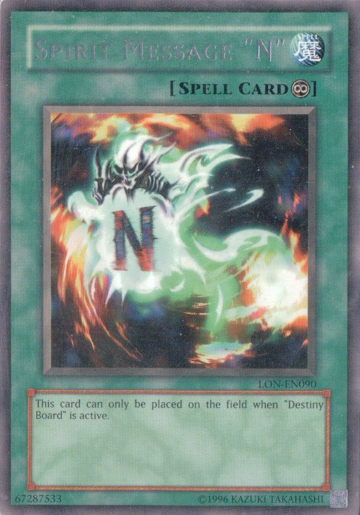 Spirit Message "N" [LON-EN090] Rare | Chromatic Games