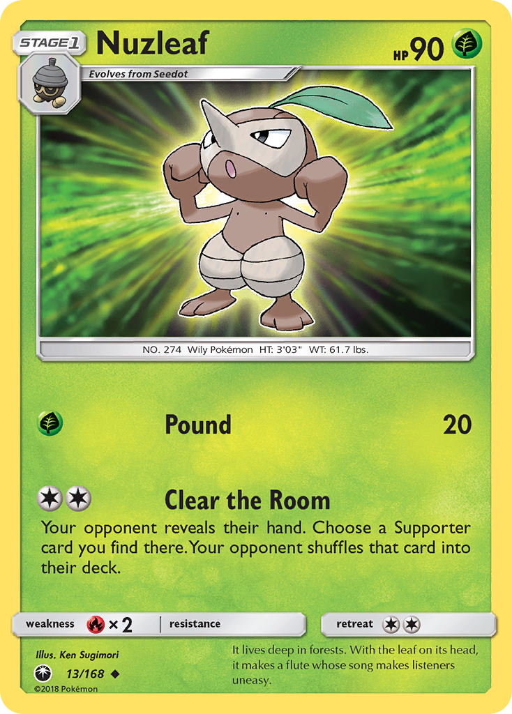 Nuzleaf (13/168) [Sun & Moon: Celestial Storm] | Chromatic Games