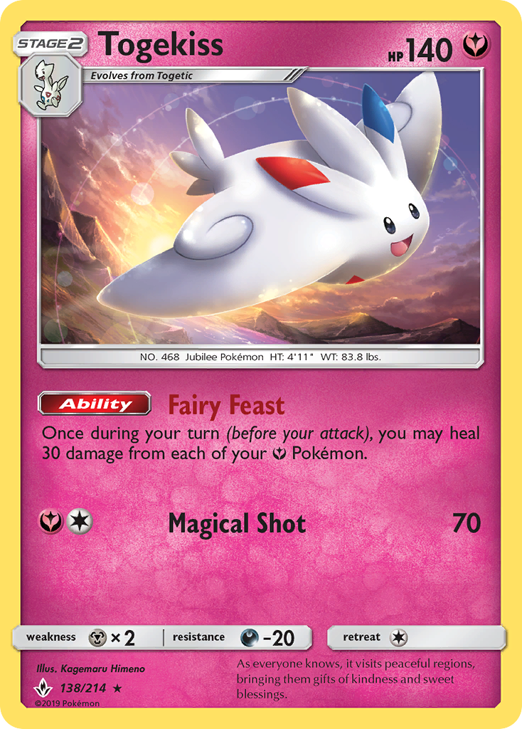Togekiss (138/214) [Sun & Moon: Unbroken Bonds] | Chromatic Games