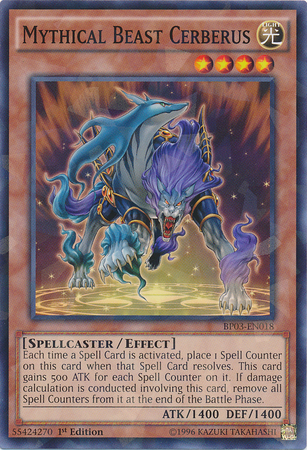 Mythical Beast Cerberus [BP03-EN018] Shatterfoil Rare | Chromatic Games