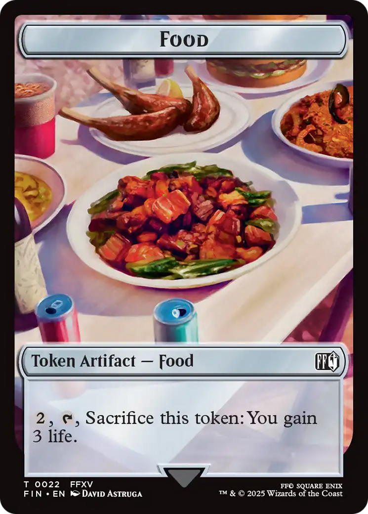 Hero (0004) // Food Double-Sided Token [FINAL FANTASY Tokens] | Chromatic Games