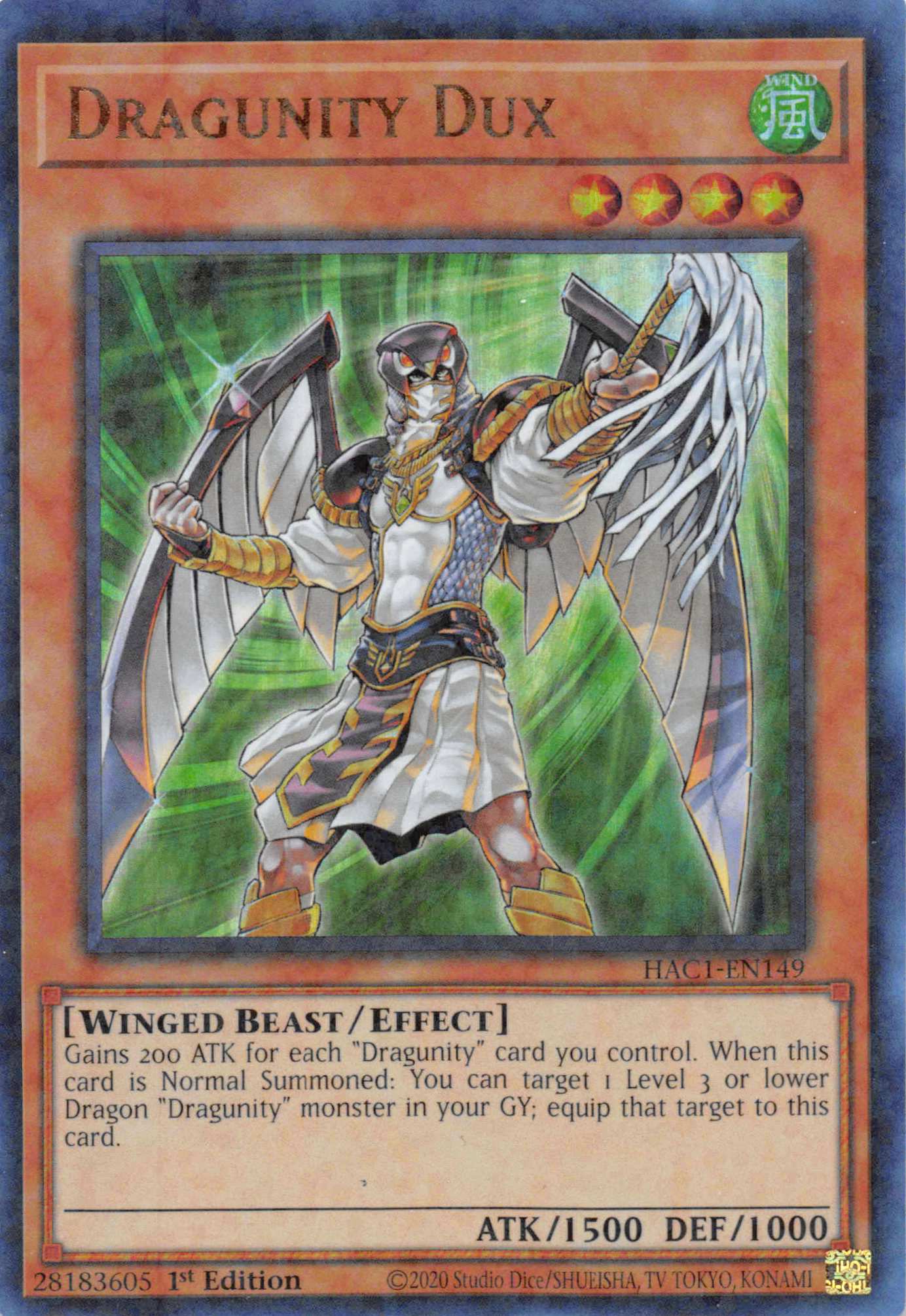 Dragunity Dux (Duel Terminal) [HAC1-EN149] Parallel Rare | Chromatic Games