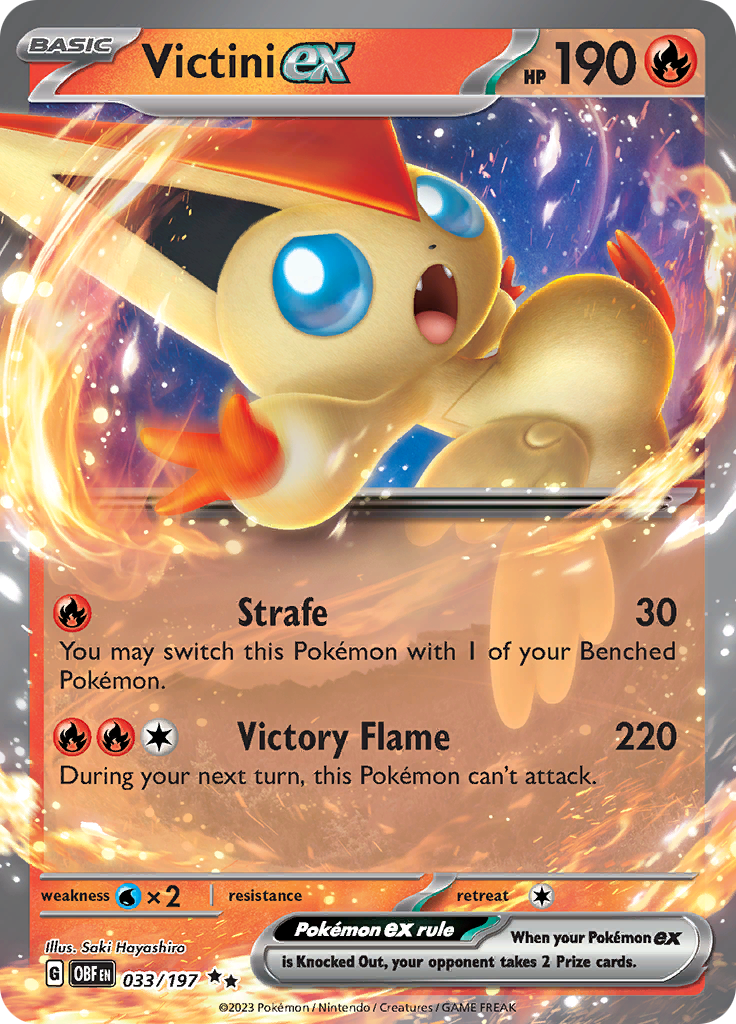 Victini ex (033/197) [Scarlet & Violet: Obsidian Flames] | Chromatic Games