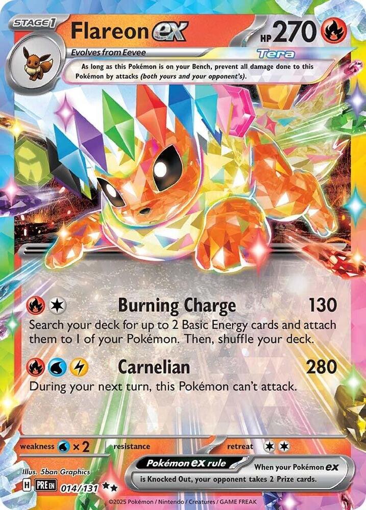 Flareon ex (014/131) [Scarlet & Violet: Prismatic Evolutions] | Chromatic Games