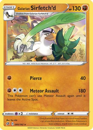 Galarian Sirfetch'd (095/192) (Theme Deck Exclusive) [Sword & Shield: Rebel Clash] | Chromatic Games