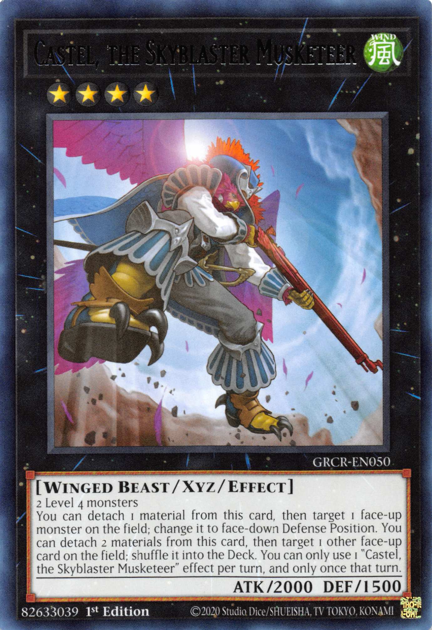 Castel, the Skyblaster Musketeer [GRCR-EN050] Rare | Chromatic Games