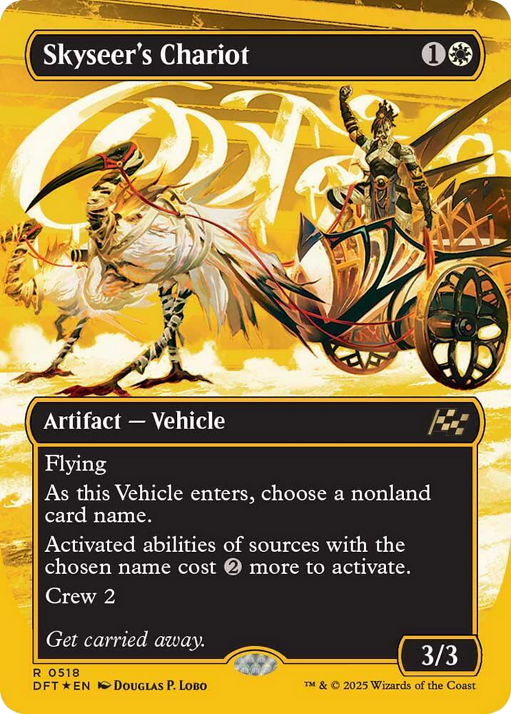 Skyseer's Chariot (Borderless) (First-Place Foil) [Aetherdrift] | Chromatic Games