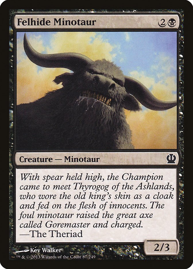 Felhide Minotaur 87/249 (Theros)  | Chromatic Games