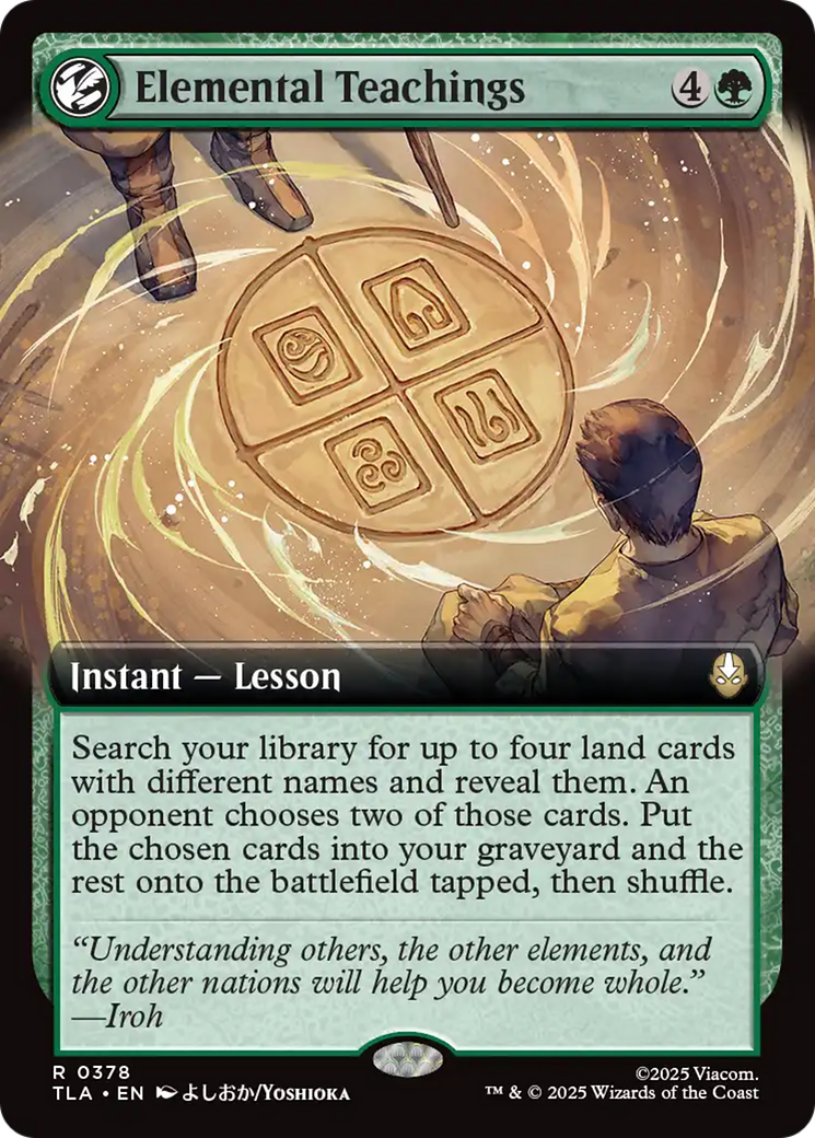 Elemental Teachings (Extended Art) [Avatar: The Last Airbender] | Chromatic Games