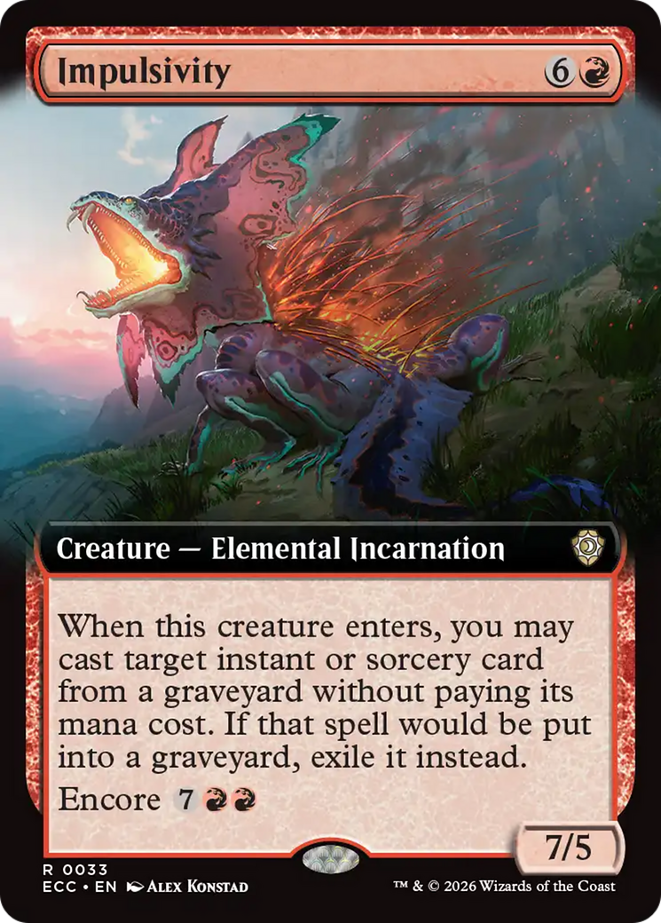 Impulsivity (Extended Art) [Lorwyn Eclipsed Commander] | Chromatic Games