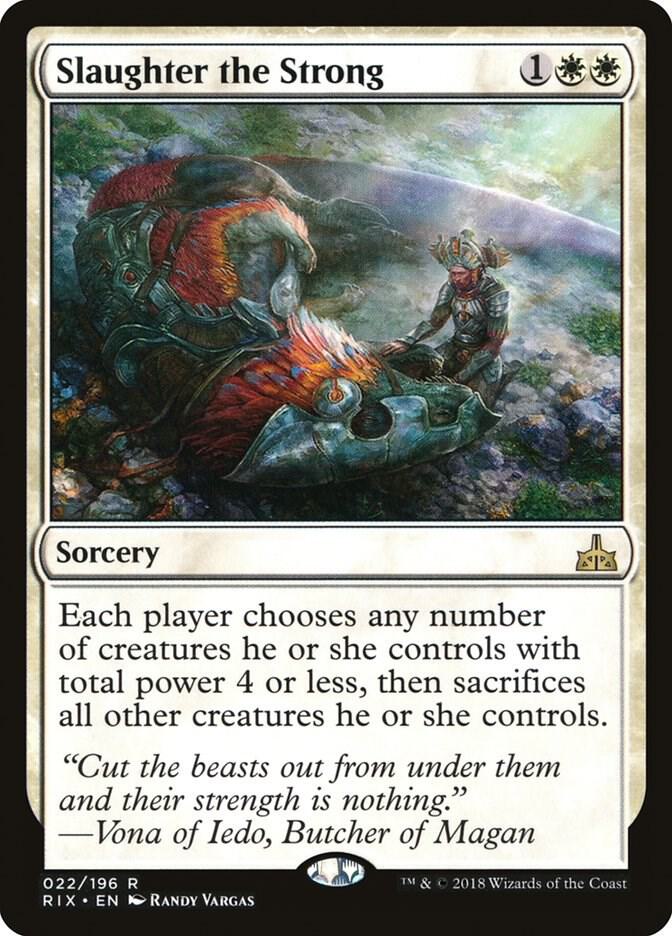 Slaughter the Strong 22 (Rivals of Ixalan)  - Foil | Chromatic Games