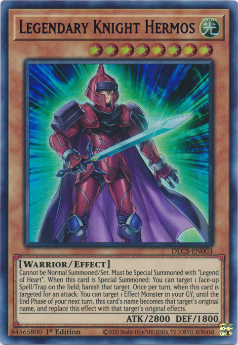 Legendary Knight Hermos (Purple) [DLCS-EN003] Ultra Rare | Chromatic Games
