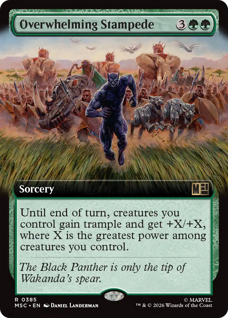 Overwhelming Stampede (Extended Art) [Marvel Super Heroes Commander] | Chromatic Games
