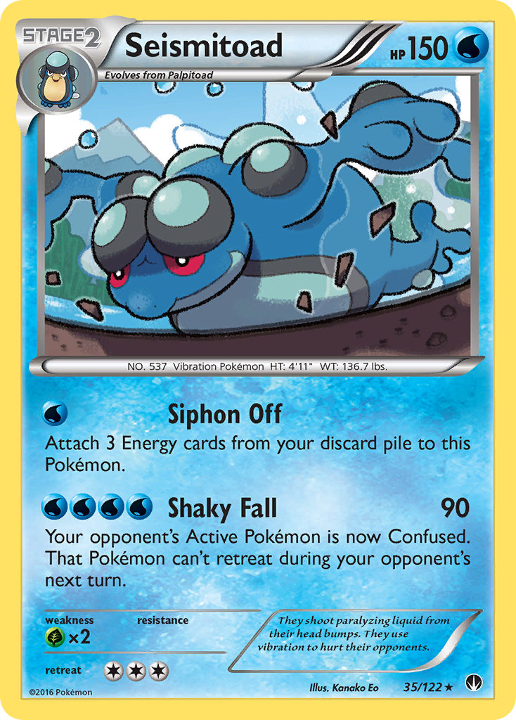 Seismitoad (35/122) [XY: BREAKpoint] | Chromatic Games