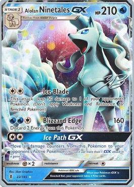 Alolan Ninetales GX (22/145) (Ice Path FTW - Zachary Bokhari) [World Championships 2017] | Chromatic Games