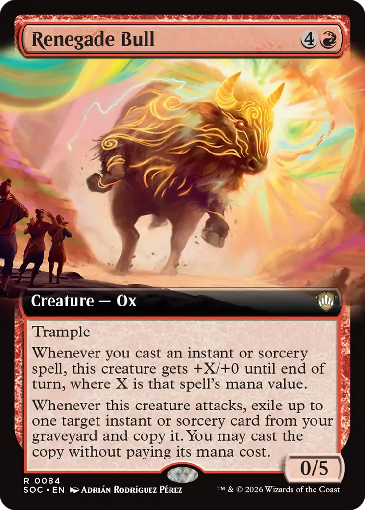 Renegade Bull (Extended Art) [Secrets of Strixhaven Commander] | Chromatic Games