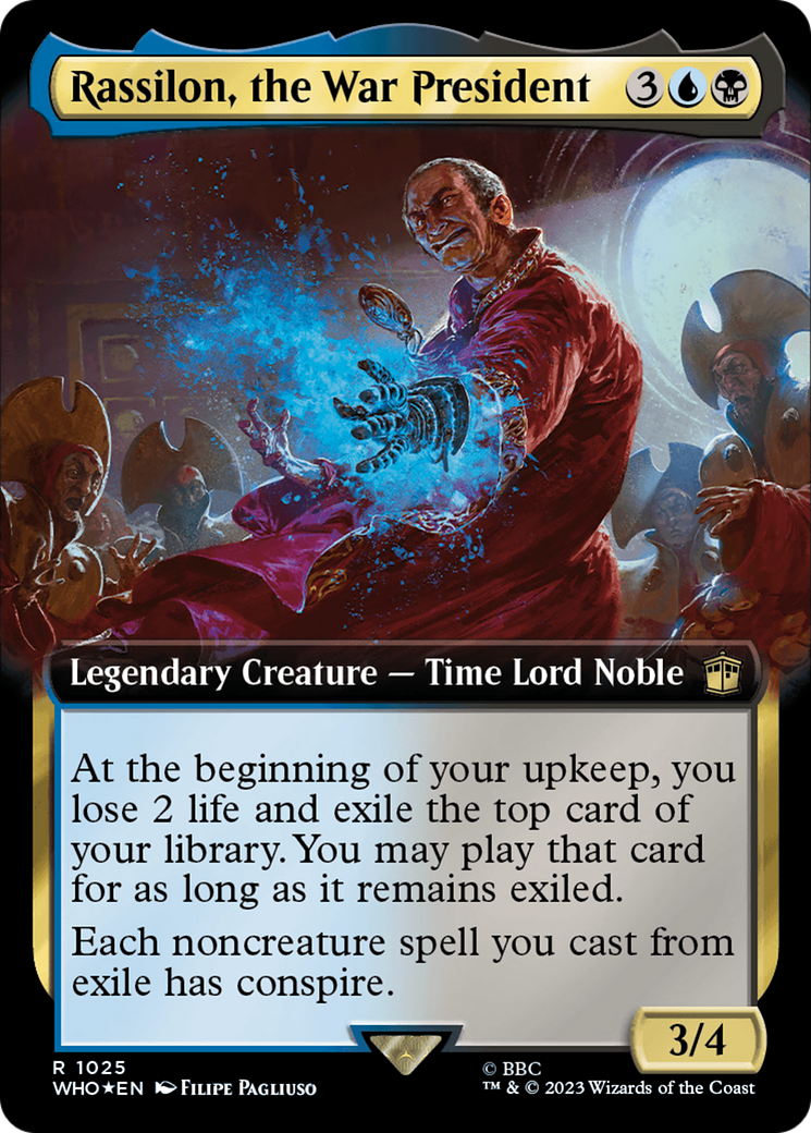 Rassilon, the War President (Extended Art) (Surge Foil) [Doctor Who] | Chromatic Games