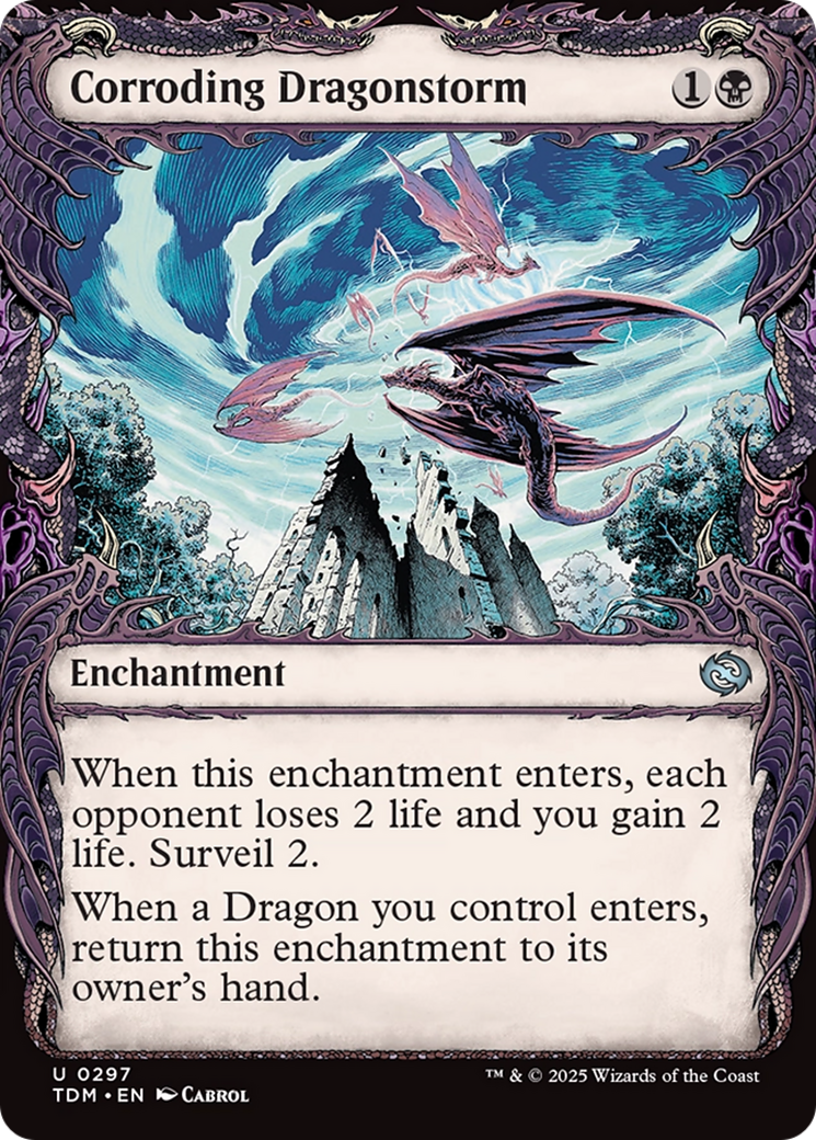 Corroding Dragonstorm (Showcase) [Tarkir: Dragonstorm] | Chromatic Games