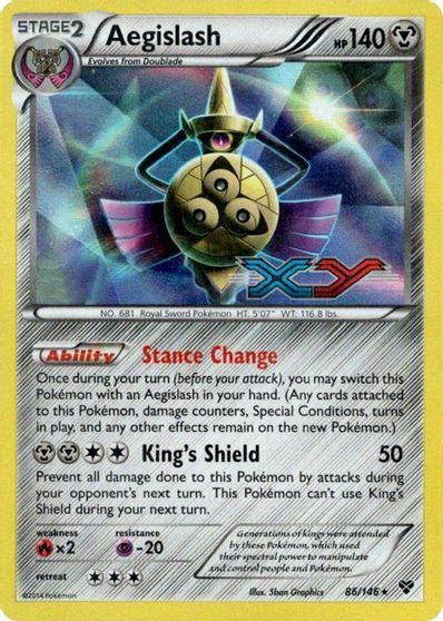 Aegislash (86/146) (Prerelease Promo) [XY: Black Star Promos] | Chromatic Games