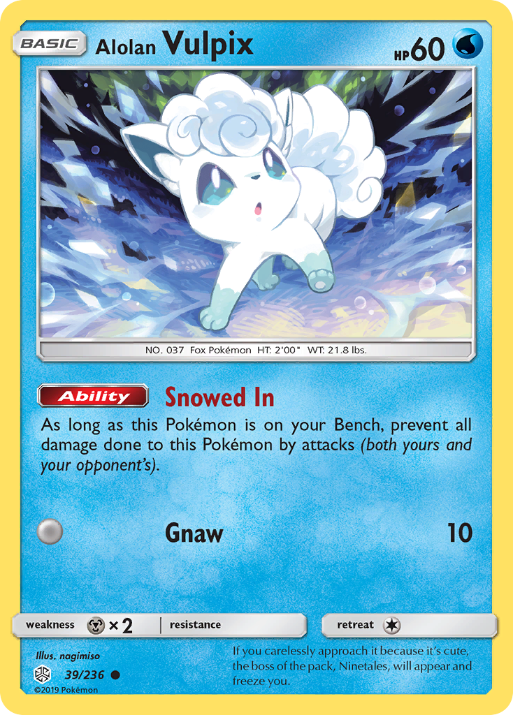 Alolan Vulpix (39/236) [Sun & Moon: Cosmic Eclipse] | Chromatic Games