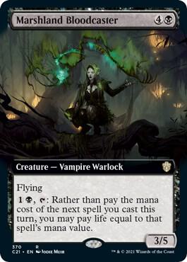 Marshland Bloodcaster Extended Art 370/81 (Commander 2021)  | Chromatic Games