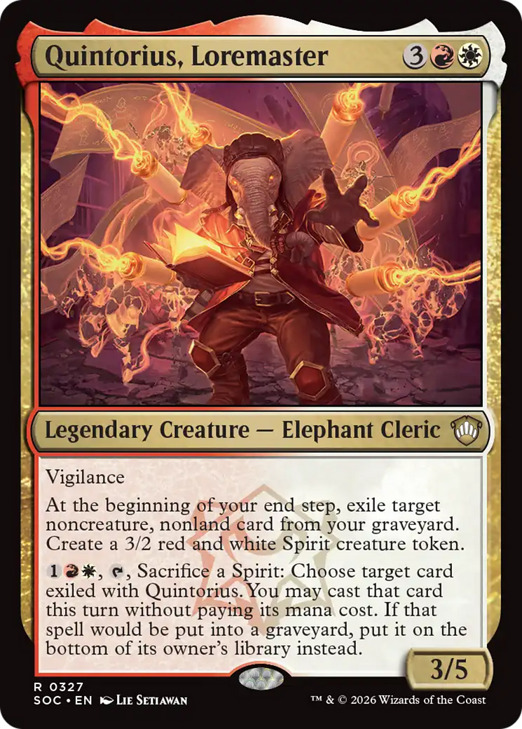 Quintorius, Loremaster [Secrets of Strixhaven Commander] | Chromatic Games