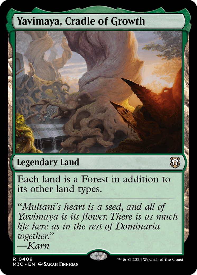 Yavimaya, Cradle of Growth (Ripple Foil) [Modern Horizons 3 Commander] | Chromatic Games