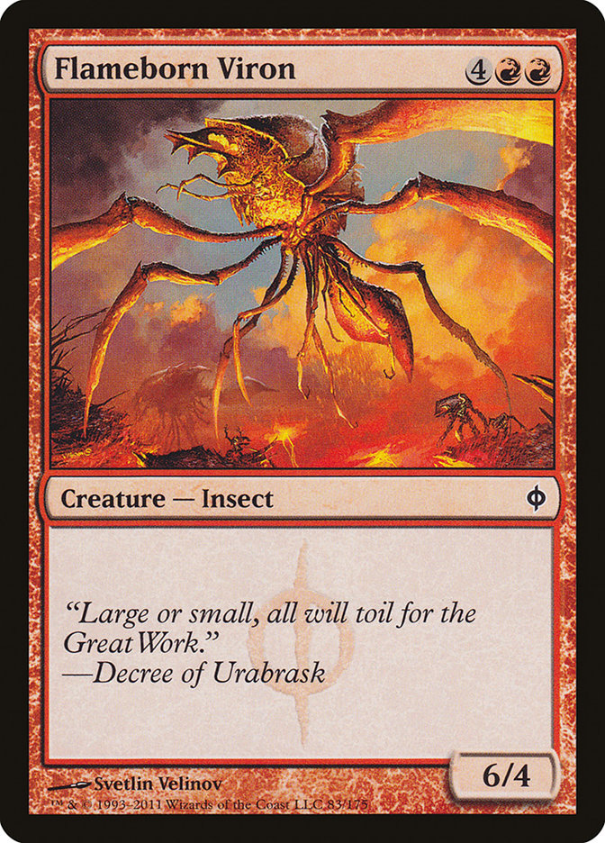 Flameborn Viron 83/175 (New Phyrexia)  | Chromatic Games
