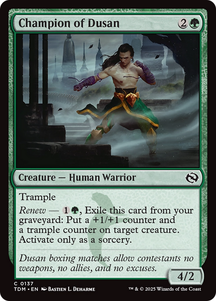 Champion of Dusan [Tarkir: Dragonstorm] | Chromatic Games